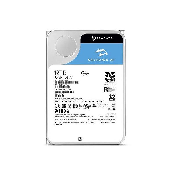 HD 12Tb Seagate Skyhawk Ai Surveillance Hd Sata 3 - St12000Ve001