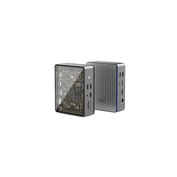 Hub USB-C Wiwu Matrix W1601 16 em 1 - Cinza