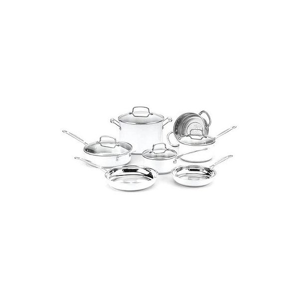 Conjunto De Panelas Cuisinart Chefs Branco 11 Peças