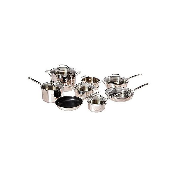 Conjunto De Panelas Cuisinart Em Aço Inox 14 Peças