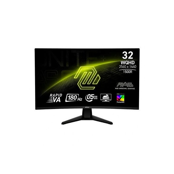 Monitor MSI MAG 32CQ6F 32 QHD IPS 180Hz HDMI/VGA - Alto Desempenho para Jogos