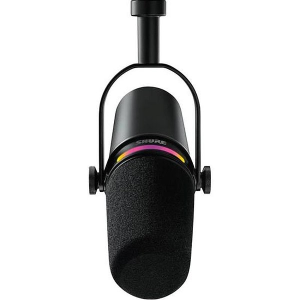 Microfone Shure MV7+ Profissional XLR para Podcast - Cor Preta