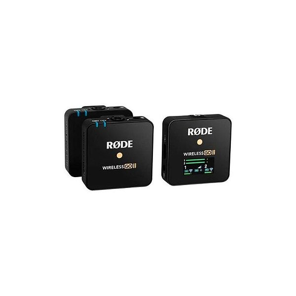 Microfone Sem Fio Rode Wireless Go II 2TX 1RX - Áudio Profissional Portátil