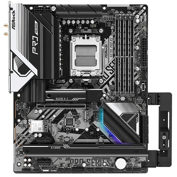 Placa Mãe ASRock X670E PRO RS AM5 - 4xDDR5, PCI-E, HDMI, DP, M.2, USB-C