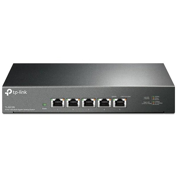 Switch TP-Link TL-SX105 Mesa 10G com 5 Portas Gigabit Ethernet 10/100/1000 Mbps