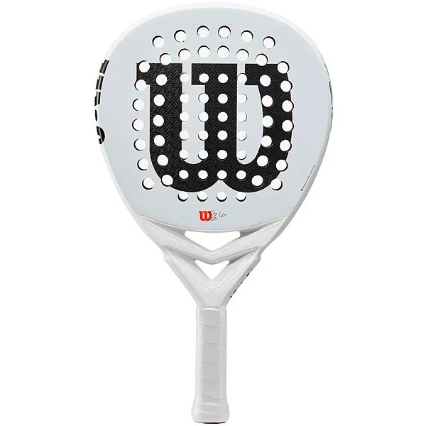 Raquete de Padel Wilson Bela Lite V2.5 - Branco e Preto - WR161411U2