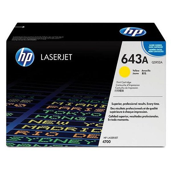 Toner Hp Q5952A 643A Amarelo