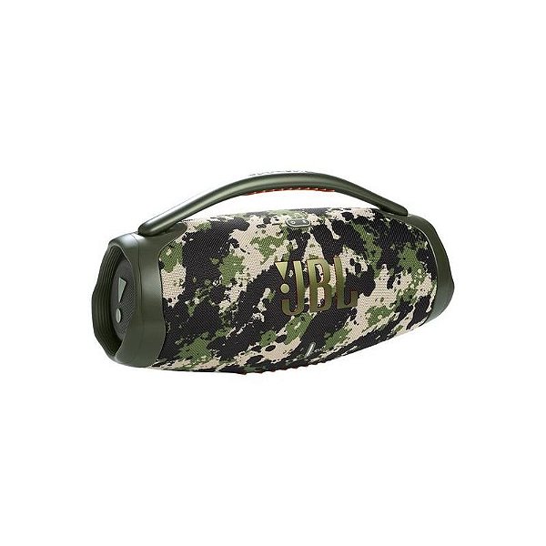 Caixa de Som JBL Boombox 3 com Bluetooth - Camuflagem Militar, IP67 e Recarregável