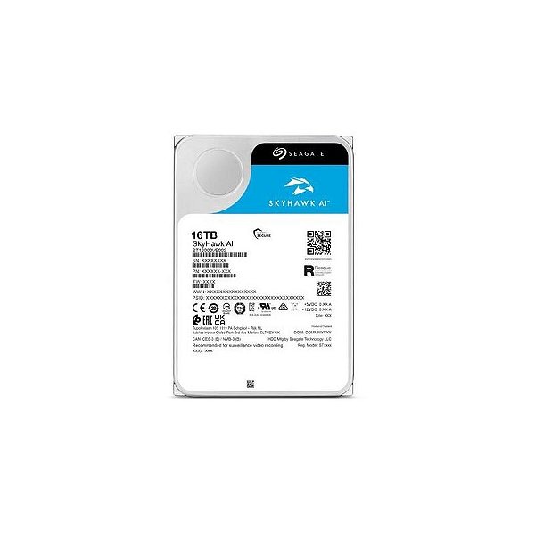 HD Seagate Skyhawk Interno 16TB - 7200RPM - Ideal para Câmeras de Vigilância