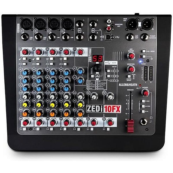 Mesa de Som Allen & Heath Zedi 10 FX Profissional
