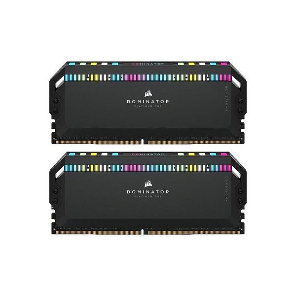 Memória RAM Corsair Dominator Platinum RGB DDR5 64GB (2x32GB) 6600MHz - Preto
