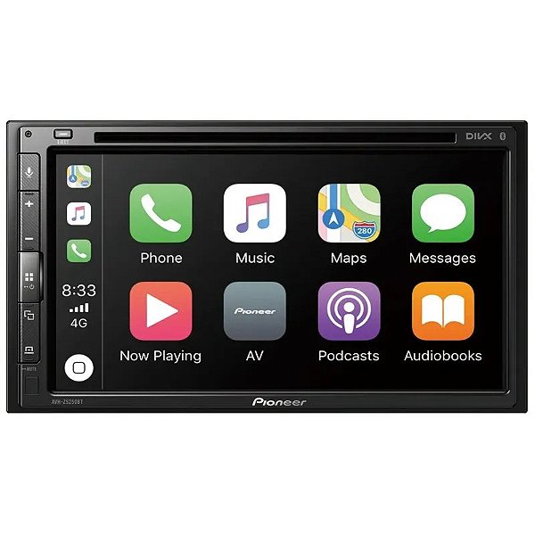Receptor Multimídia Pioneer Avh-Z5250Bt Com Bluetooth, Usb, Dvd E Fm De 6,8 Polegadas
