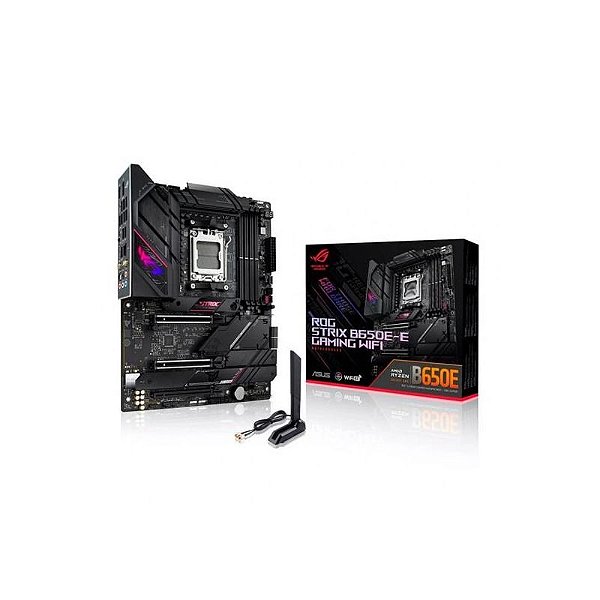 Placa Mãe Asus B650E-e ROG Strix Gaming AM5 Wi-Fi com Suporte DDR5