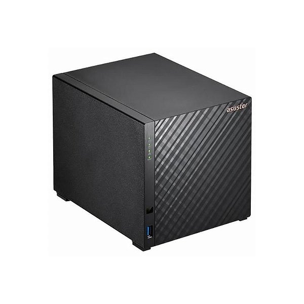Servidor NAS Asustor Drivestor AS1104T - 4 Baias, 1.4GHz, 1GB RAM, USB, LAN - Preto