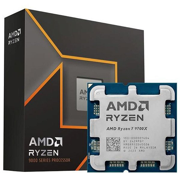 Processador AMD Ryzen 7 9700X - 5.5GHz, Socket AM5, 40MB Cache