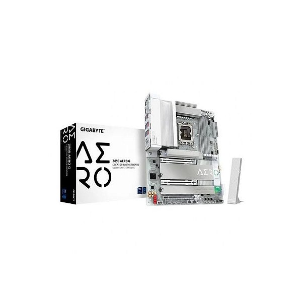 Placa Mãe Gigabyte Z890 Aero G - DDR5, HDMI, Wi-Fi, DP e USB-C em Branco
