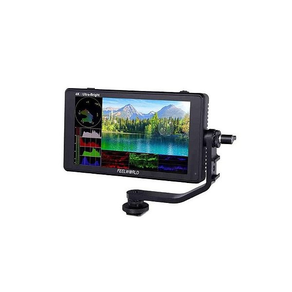 Monitor Feelworld Lut 6S 4K 2600 Nits - Tela Profissional de Alta Brilho