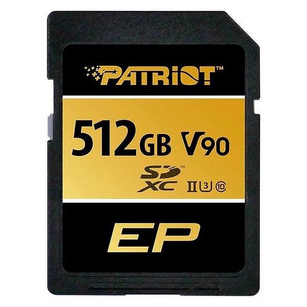 Cartão de Memória SD Patriot V90 512GB 300MB/s - Alta Performance e Velocidade