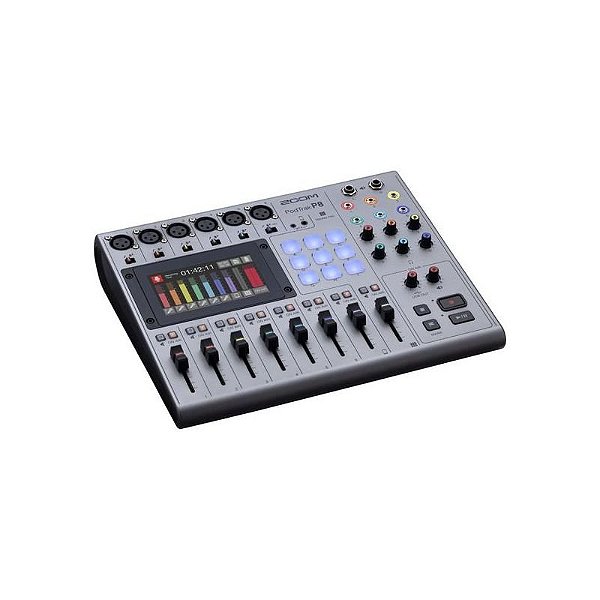 Gravador Portátil de Podcasts Zoom Podtrak P8 - 6 Canais - Cor Cinza