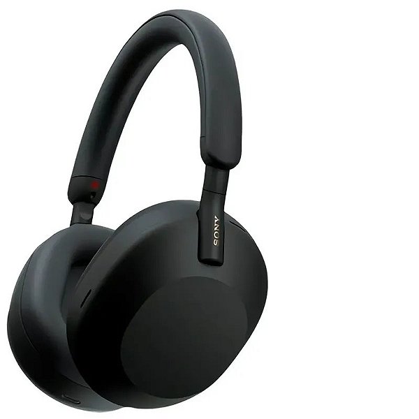 Fones De Ouvido Sony Wh-1000Xm5 Bluetooth Com Cancelamento De Ruído - Preto