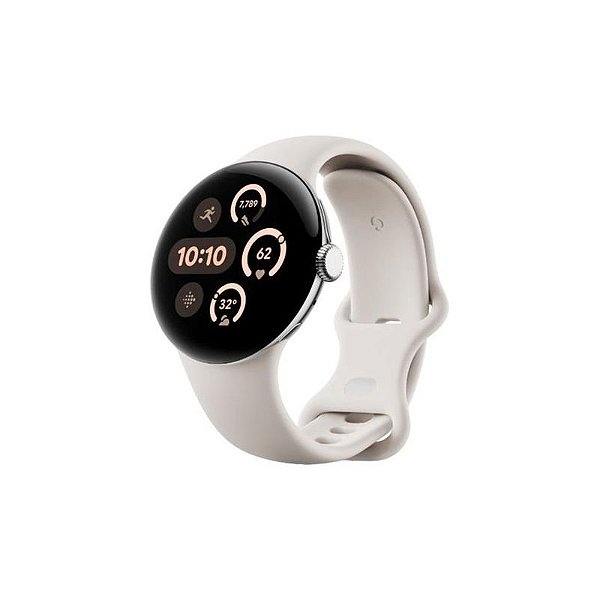 Relógio Inteligente Google Pixel Watch 3 45MM Prata - Design Elegante e Moderno