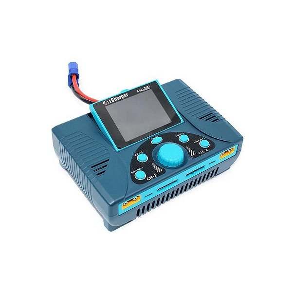 Carregador Duplo Icharger 458Duo 2200W 45A 8S