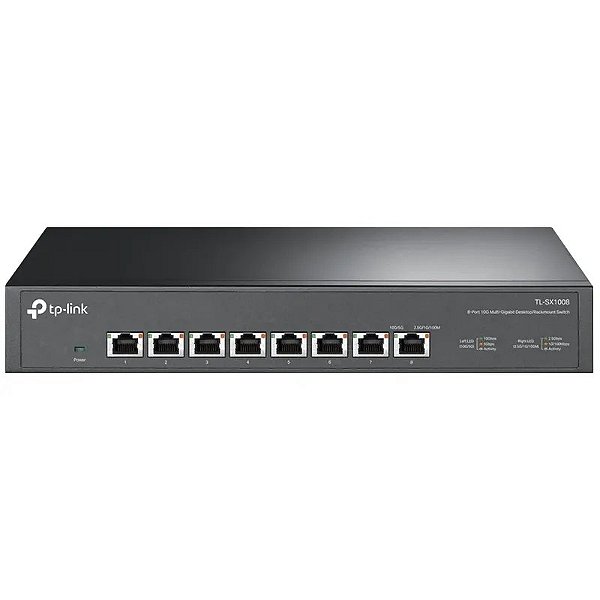 Switch Hub TP-Link TL-SX1008 - 8 Portas Gigabit para Desktop e Ambientes de Rede