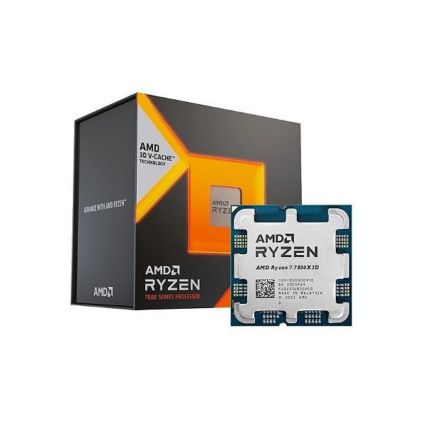 Processador AMD Ryzen 7 7800X3D AM5 4.2GHz 104MB Cache - Desempenho Superior