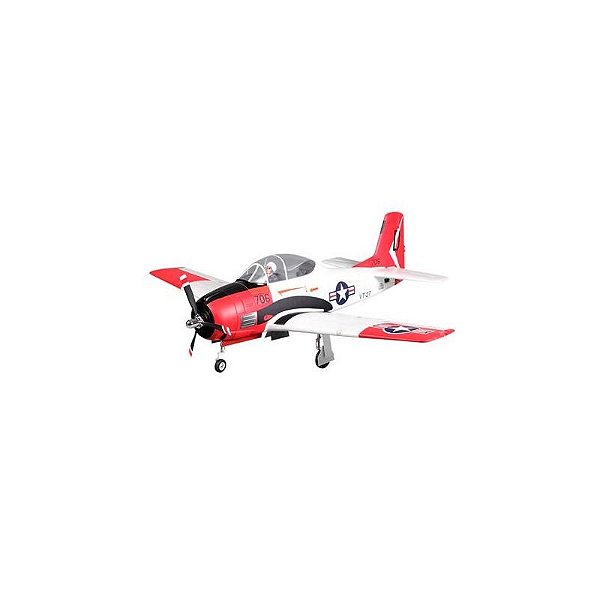 Avião Elétrico FMS T-28D Trojan V4 1400mm PNP Vermelho - FMS083PRD