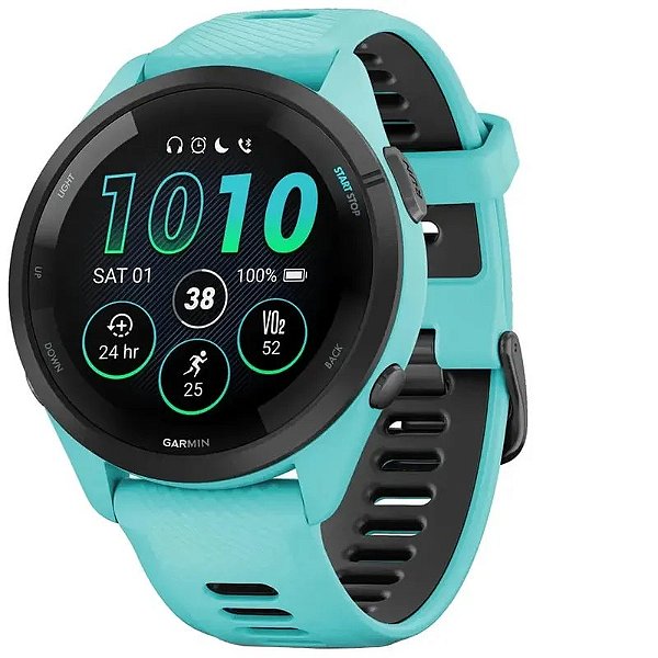 Relógio Garmin Forerunner 265 Gps Bluetooth - Azul Aqua