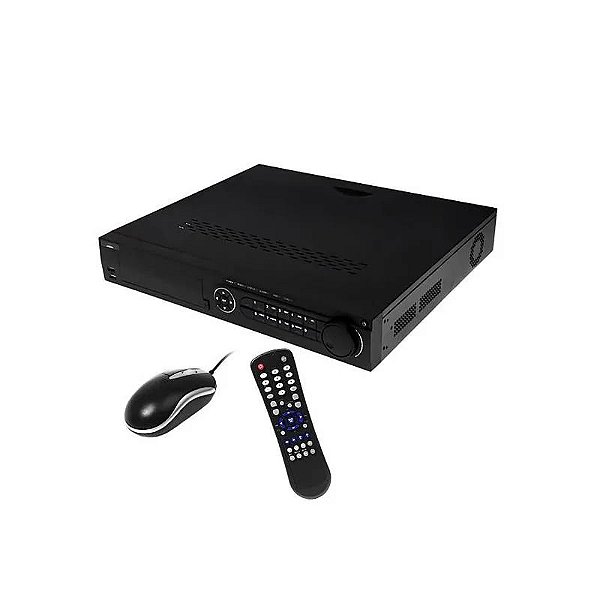 Gravador Vídeo Vizzion 8 Canais Full HD HDMI USB VGA Ethernet Bivolt - Preto