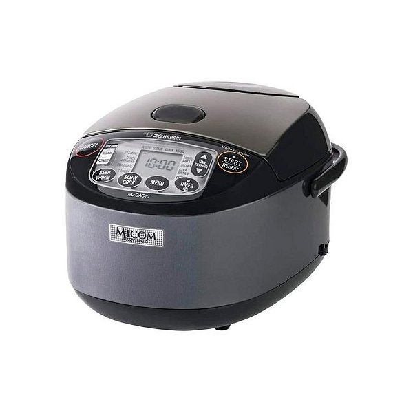 Arrozadeira Elétrica Zojirushi NL-GAC18BM Umami Micom 10 Xícaras 1.8L - Preto Metálico