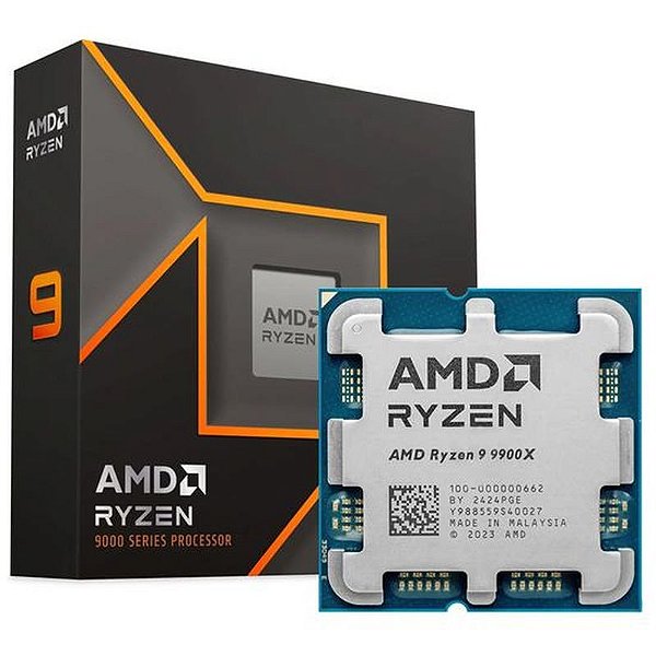 Processador AMD Ryzen 9 9900X AM5 4.4GHz com 76MB de Cache