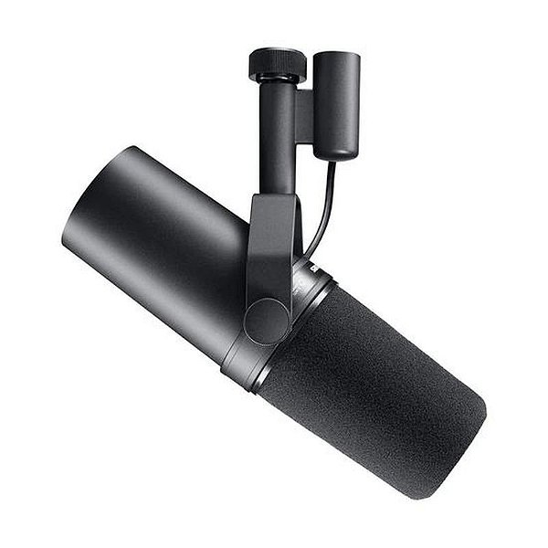 Microfone Dinâmico Shure SM7B - Profissional com Alta Qualidade de Som - Preto