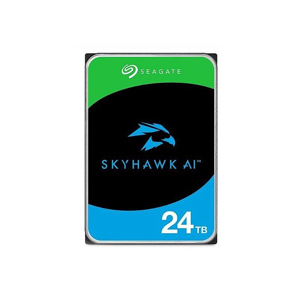 Disco Rígido Seagate Skyhawk Ai Vigilância 24TB 7200RPM SATA 3 - ST24000VE002