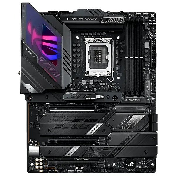 Placa Mãe ASUS ROG Strix Z790-E Gaming WiFi LGA1700 com Suporte DDR5 e Conectividade Avançada