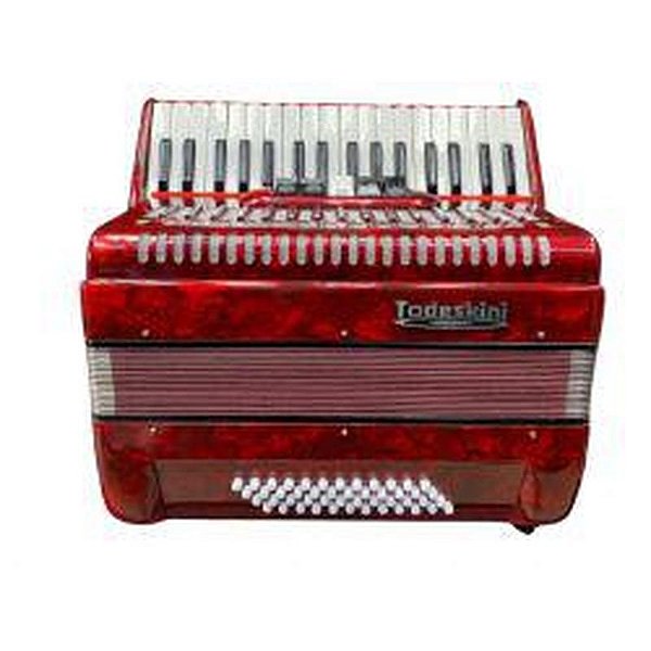 Acordeão Todeskini 48 Baixos com 5 Registros - Instrumento Musical Profissional
