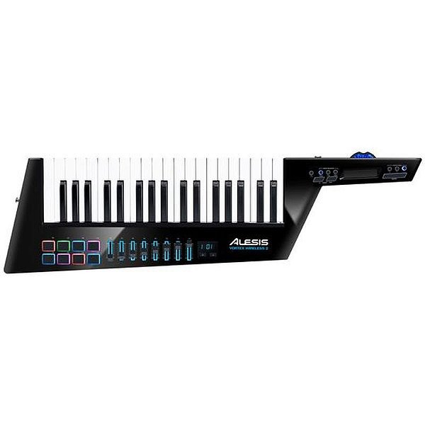 Teclado Controlador Keytar Sem Fio Alesis Vortex Wireless 2 com 37 Teclas