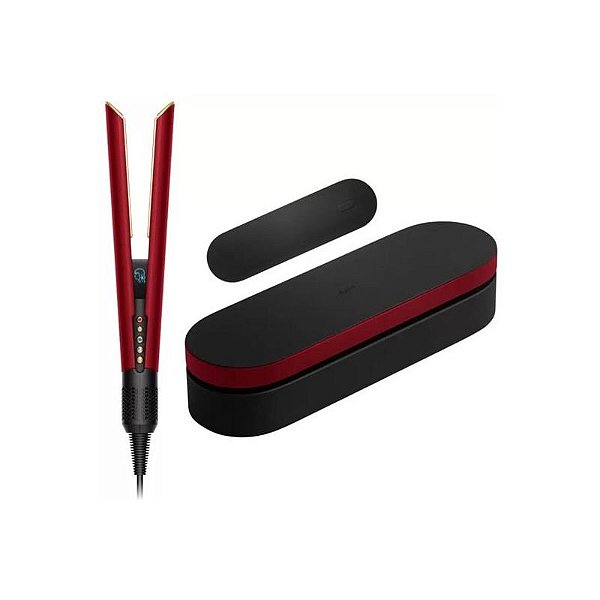 Alisador Dyson Airstrait 1600W 220V - Vermelho Veludo/Dourado