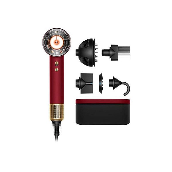 Secador Dyson HD16 Supersonic Nural Especial - Vermelho Velvet/Dourado 220V