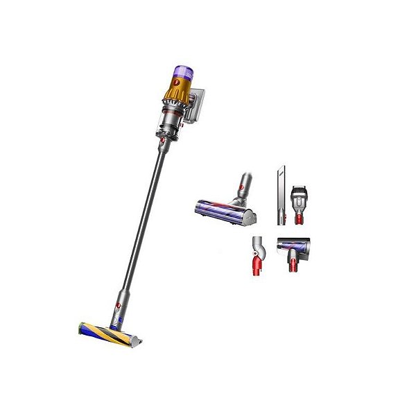 Aspirador Portátil Dyson V12 Detect Slim Absolute Wireless - Amarelo e Níquel