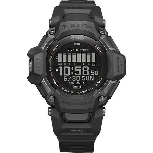 Relógio Masculino Casio Gbd-H2000-1Bdr - Preto, Com Monitoramento De Saúde E Atividade
