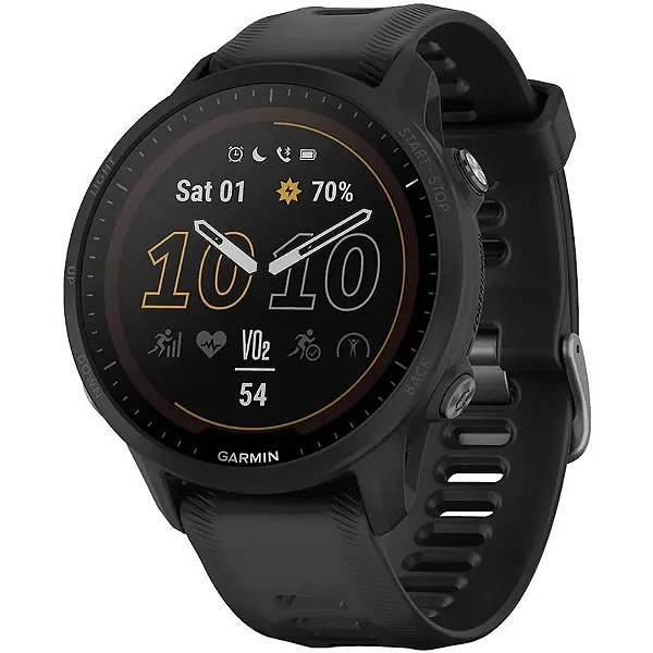 Relógio Garmin Forerunner 955 Solar com GPS - Preto - 010-02638-00