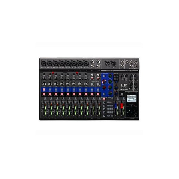 Mesa de Mistura Zoom L12 Livetrak com 12 Canais de Áudio Profissional