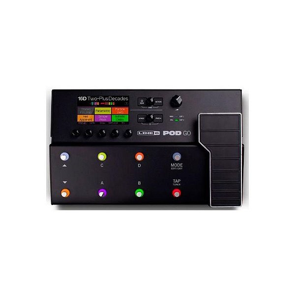 Pedaleira Multiefeitos Line 6 Pod Go - Efeitos Profundidade e Versatilidade para Guitarristas