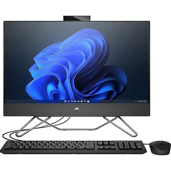 Desktop HP 205 G8 - AMD R3, 8GB RAM, 1TB HDD, 23.8 FHD, FREEDOS - Desempenho Eficiente