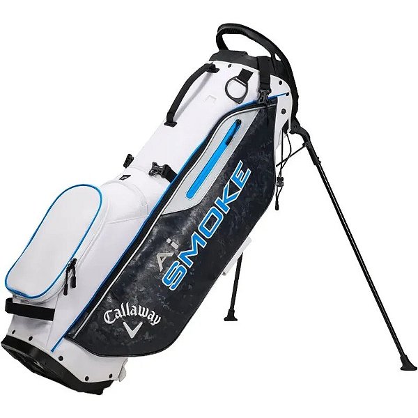 Bolsa de Golfe Callaway Ai Smoke 2024 - Branco/Preto/Azul - Modelo 5124451