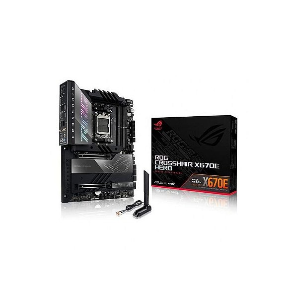 Placa Mãe Asus ROG Crosshair X670E Hero AM5 DDR5 e WIFI6E