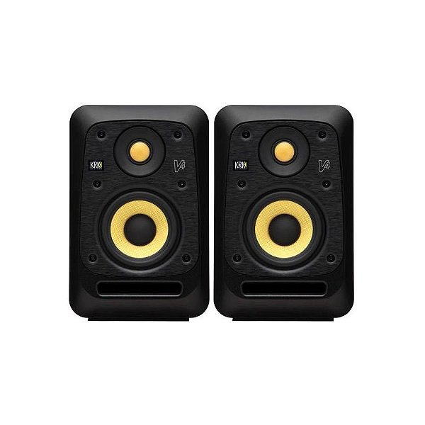 Monitor de Estúdio Ativo KRK V4 S4 - Par de Alto Desempenho para Mixagem e Produção