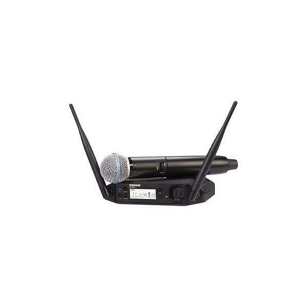 Microfone Sem Fio Shure GLXD24 com Capsule B58 - Sistema de Mãos Livres Profissional